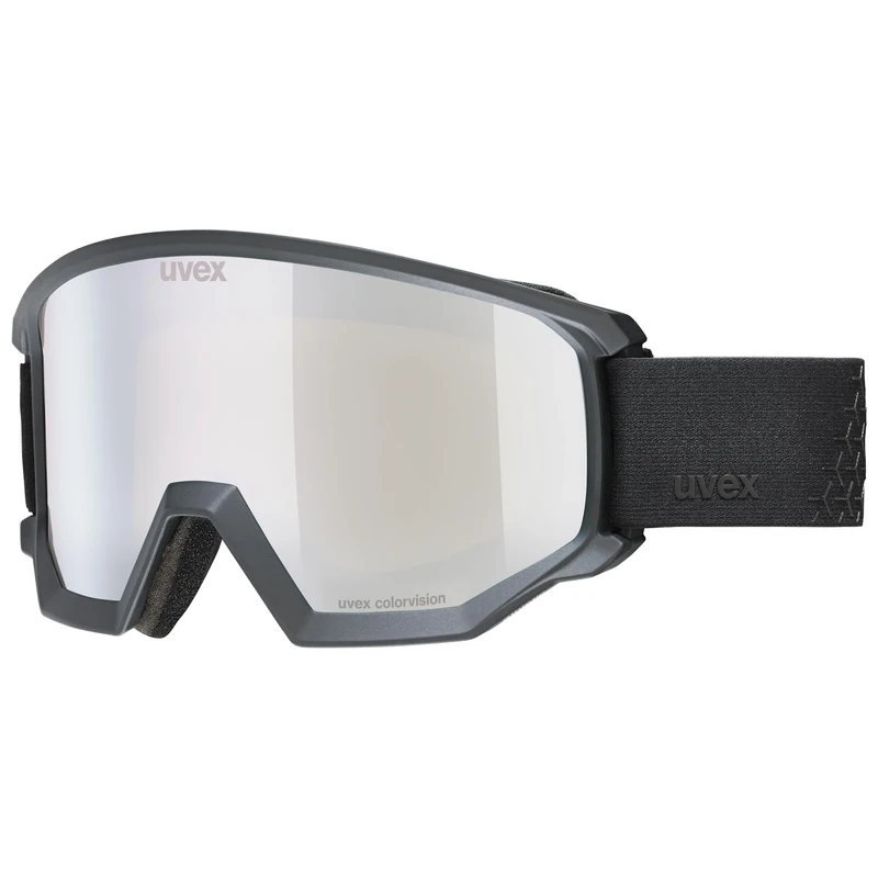 Uvex Athletic Cv - Ski Goggles For Adults - Filter Category 2 - Contrast Enhancing - Black M. Sl/White-Green - One Size