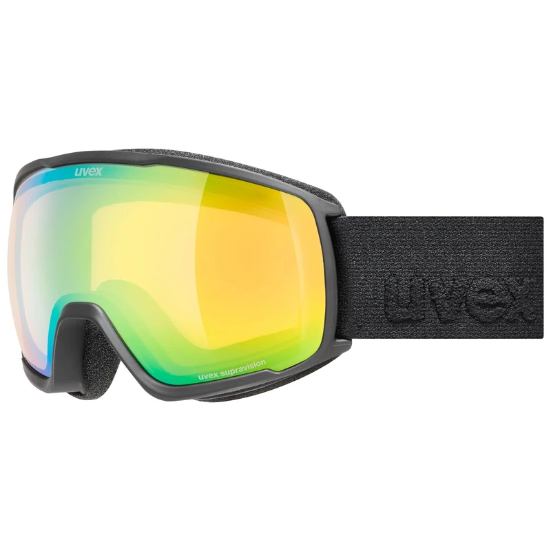 Uvex Victorious S Fm - Ski Goggles For Adults - Filter Category 1 - Contrast Enhancing - Black Dl/Opal-Clear - One Size