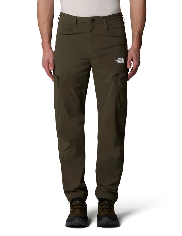 The North Face - Men’s Exploration Regular Tapered Trousers - Lightweight, Quick-Drying, Water-Repellent Hiking Pants - New Taupe Green, 32