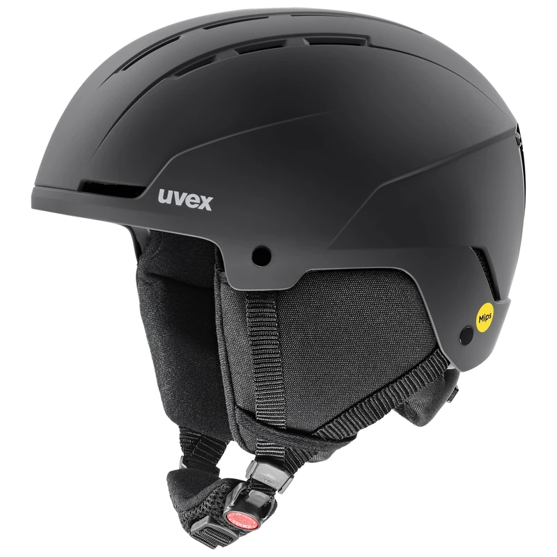 uvex glance MIPS - sturdy ski helmet for men and women - individual fit - optimized ventilation - black matt - 54-58
