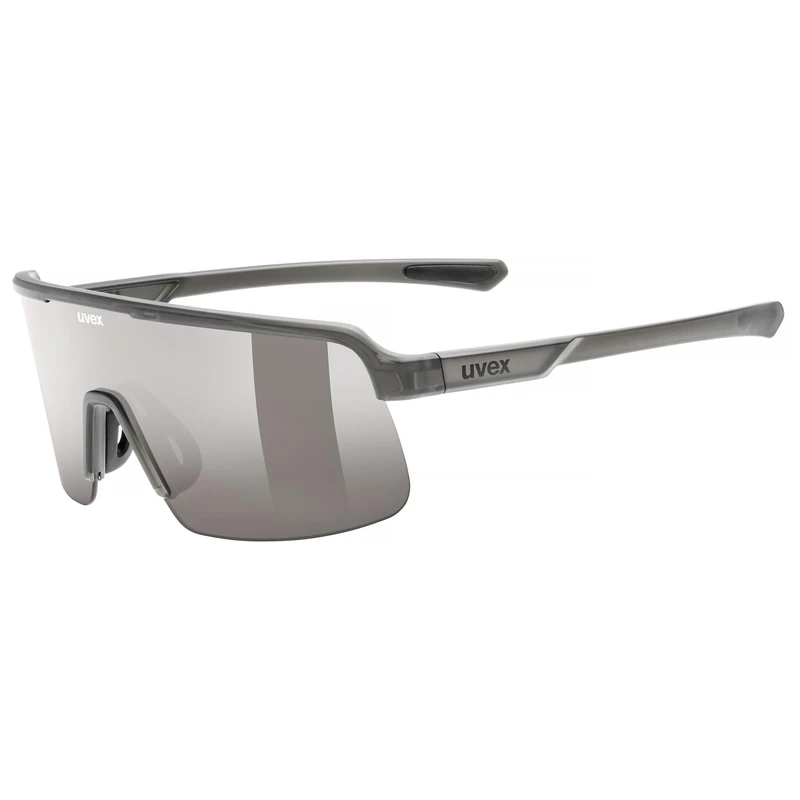 uvex dyrt - sports glasses for adults - strong UV protection - contrast enhancing - smoke gray matte/smoke gray - one size