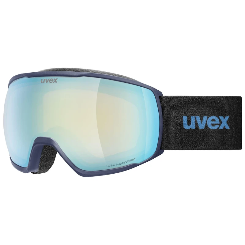 Uvex Victorious Fm - Ski Goggles For Adults - Filter Category 1 - Contrast Enhancing - D.Blue Dl/Sapphir-Cle - One Size