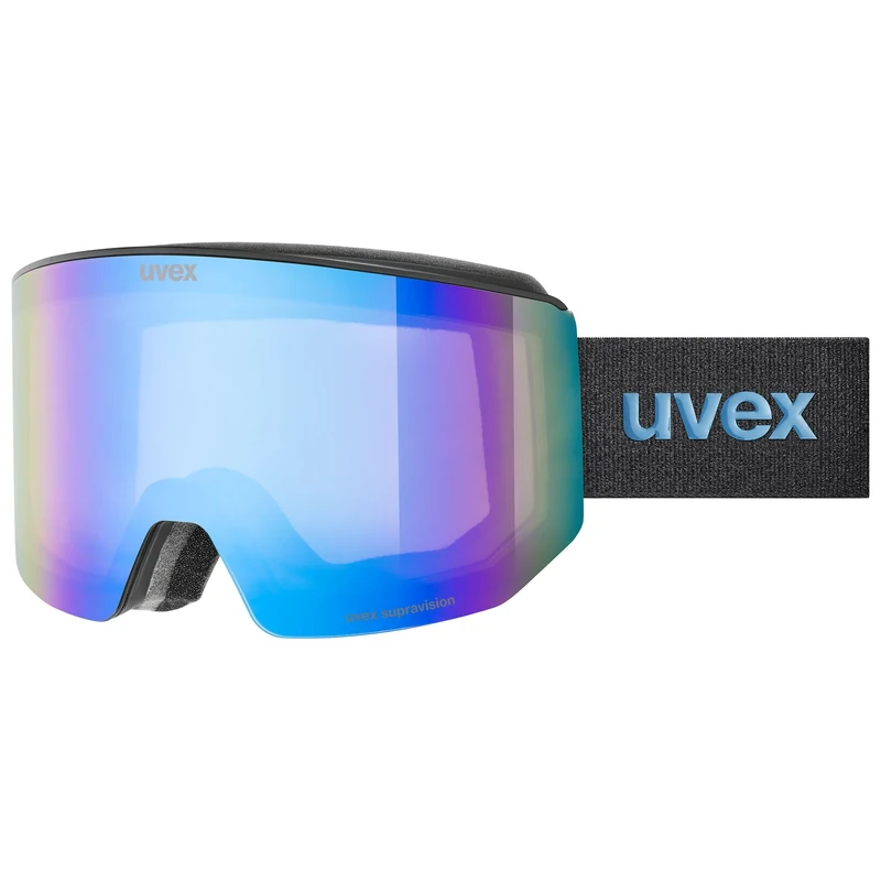Uvex Lace Attract - Ski Goggles For Adults - Filter Category 2 - Contrast Enhancing - Black Dl/Fm Blue-Gree - One Size