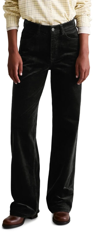Marc OߴPolo Denim Women's Straight Leg Cords with Stretch, Black (Black), W31/L34