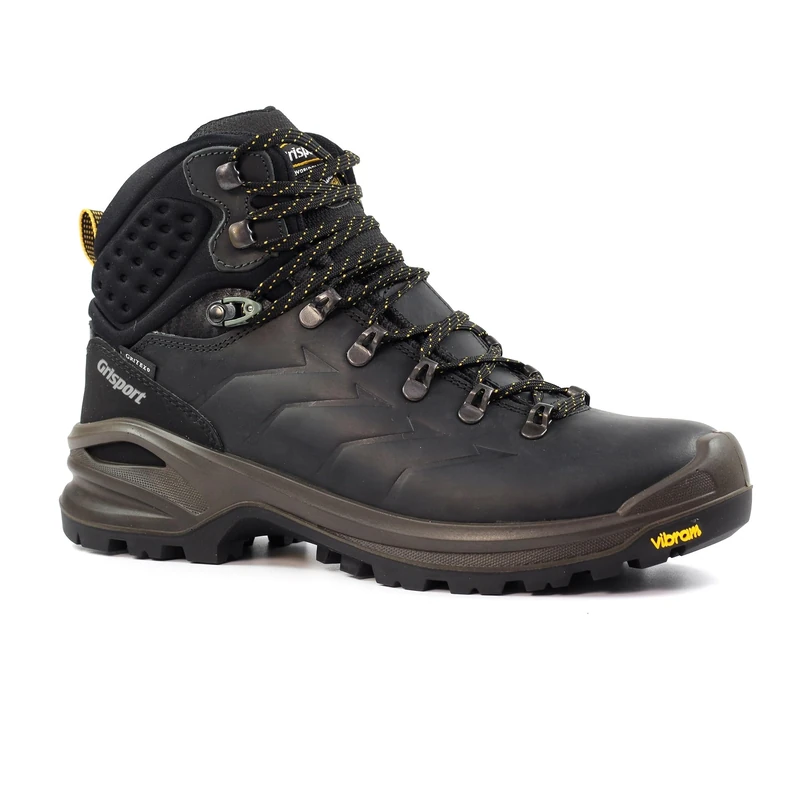 Grisport Northway Mens Black Leather Hiking Boot 9 Black
