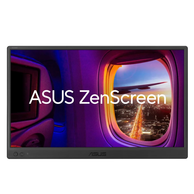 ASUS ZenScreen MB169CK Portable USB Monitor- 16 inch (15.6 inch viewable), Full HD, IPS, dual USB Type-C, mini-HDMI, Flicker Free, Blue Light Filter, Anti-glare surface, 360° kickstand