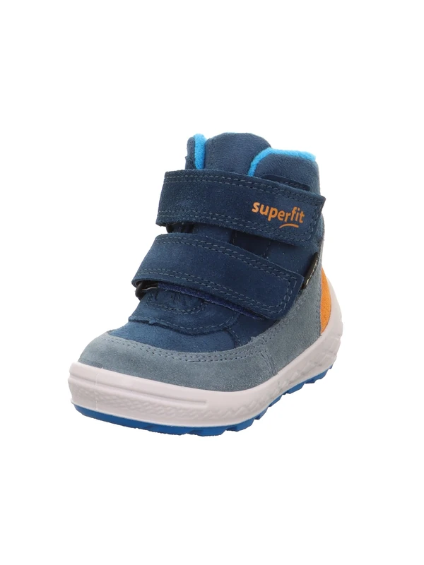 Superfit Groovy 2.0 Gore-Tex Warm Lined Snow Boots, Blue/Orange 8000, 23 EU, Blue Orange 8000, 6 UK Child