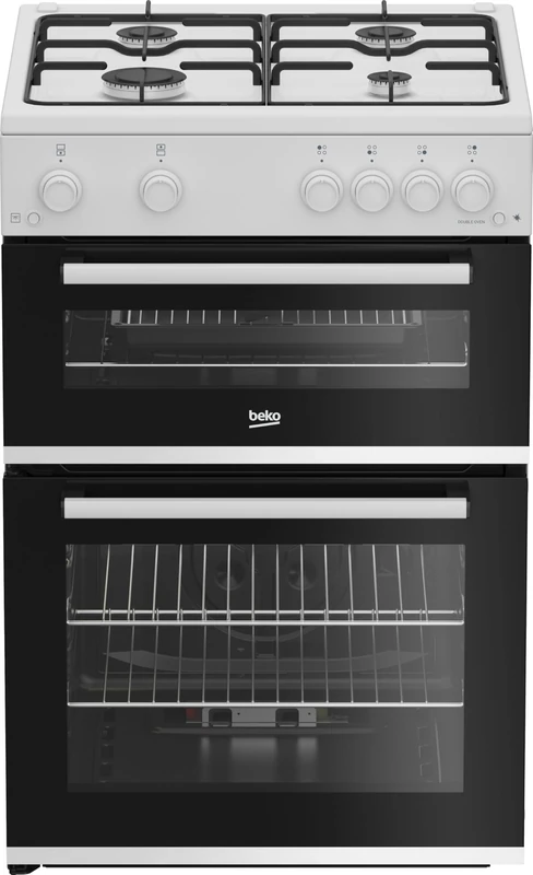 Beko 60cm Gas Cooker - White - A/A+ Rated