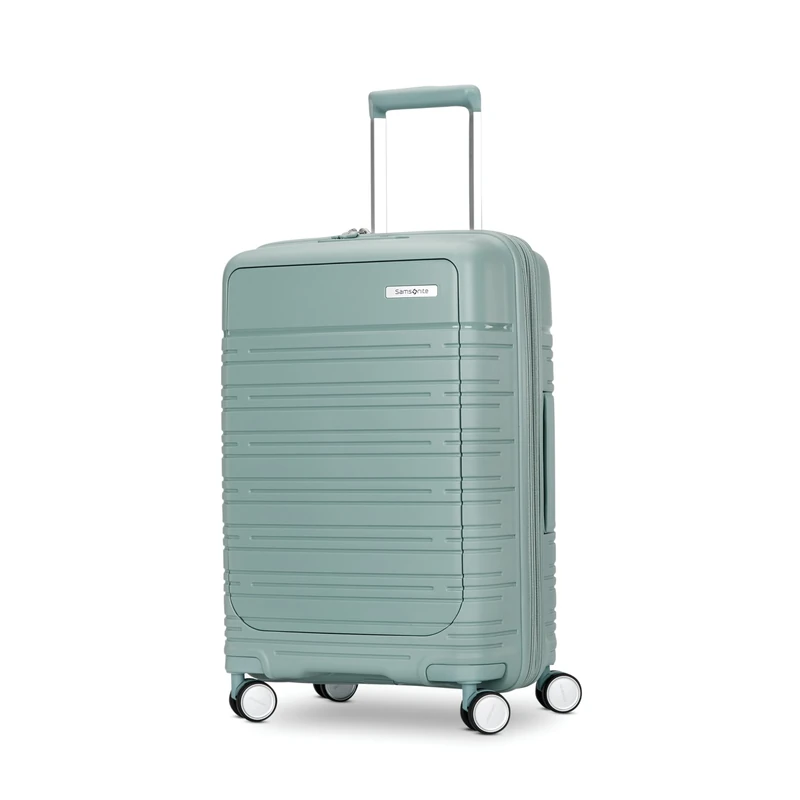 Samsonite Central Hardside Expandable Luggage with Spinner Wheels, Cypress Green, L, Central Hardside Expandable Luggage with Spinner Wheels