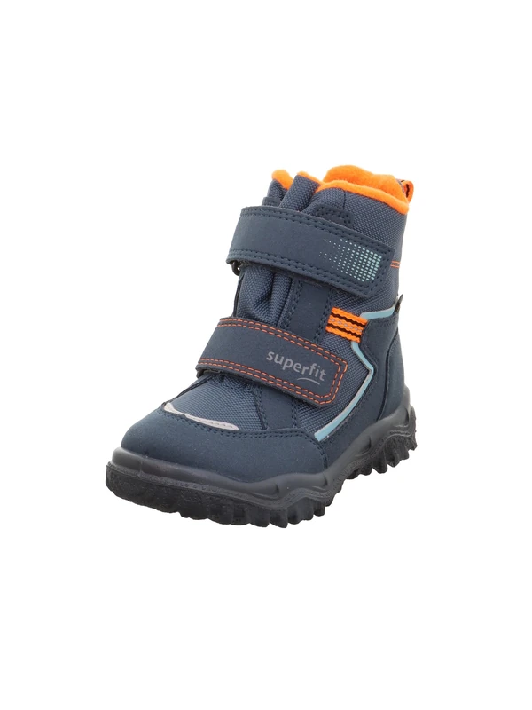 Superfit Husky Gore-Tex 1-006082 Boys' Boots, Blue Orange 8030, 13 UK