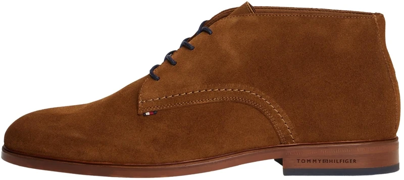 Tommy Hilfiger Men’s Suede Derby Shoes, Brown (Coconut Grove), 6.5