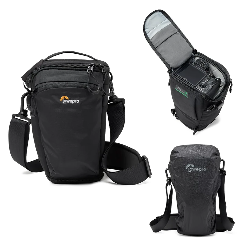 Lowepro ProTactic TLZ 70 Slim AW III Toploader Camera Bag, Camera Case for DSLR, Mirrorless, Vol. 4L Dim: 31x10.5x14cm for Cameras w/Lens Attached, Modular Shoulder Bag, for Photographer/Videographer