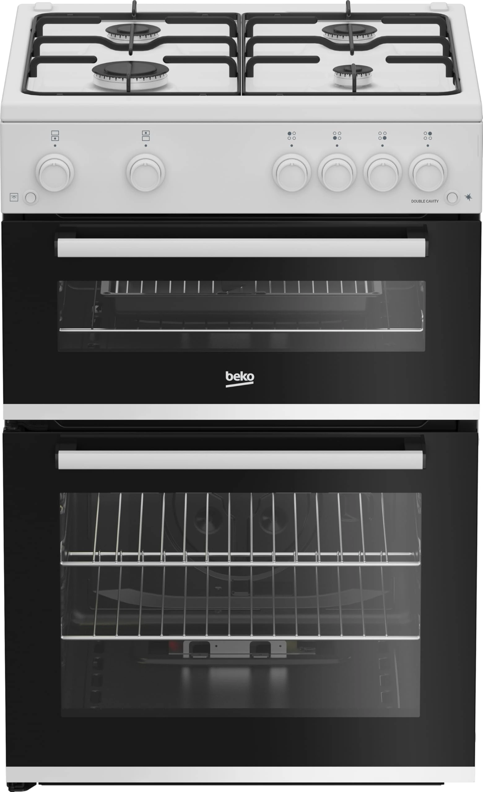 Beko 60cm Gas Cooker - White - A+ Rated