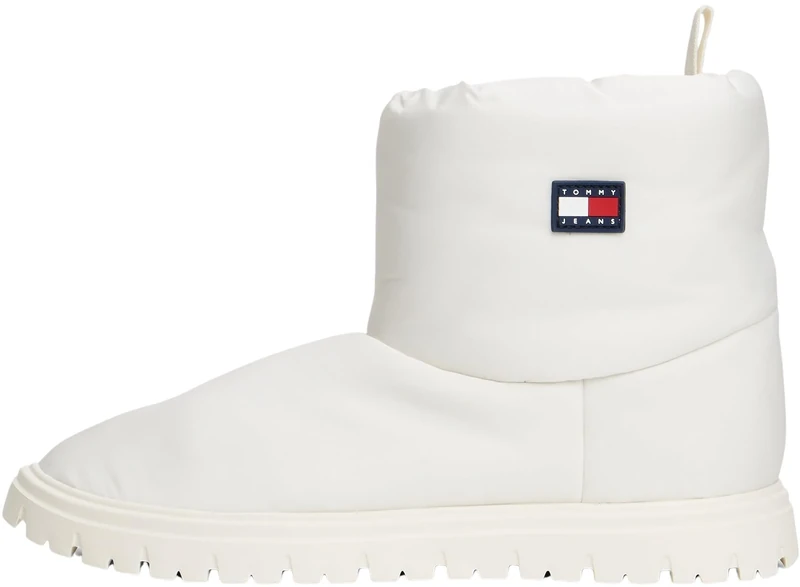 Tommy Jeans Women’s Lined Ankle Boots, Off-White (Ivory), 7