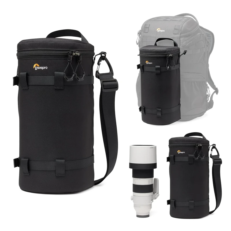 Lowepro ProTactic LCS 13 x 32 III Camera Lens Case, Camera Lens Pouch Bag, fits 300mm F/2.8, for DSLR and Mirrorless Cameras, Vol-5L Dim: 32x13x13cm, Camera Bag for Photographer/Videographer