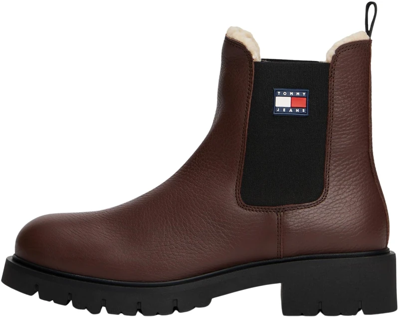 Tommy Jeans Womens Tjw Chelsea Wl En0en02826 Low Boots, Brown Dark Mocha, 6.5 UK