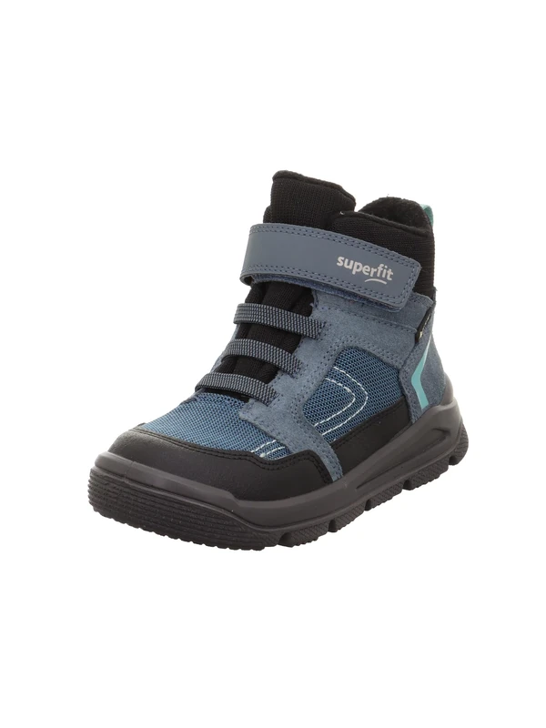 Superfit Mars Lightly Lined Gore-Tex Snow Boots, Blue/Light Green 8020, 32 EU, Blue light green 8020., 13 UK