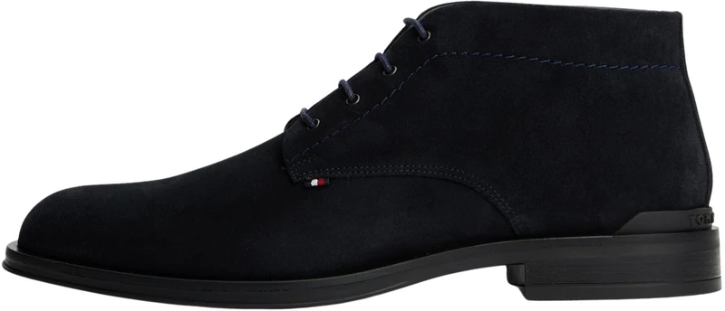 Tommy Hilfiger Men’s Suede Corporate Derby Shoes, Blue (Desert Sky), 10.5