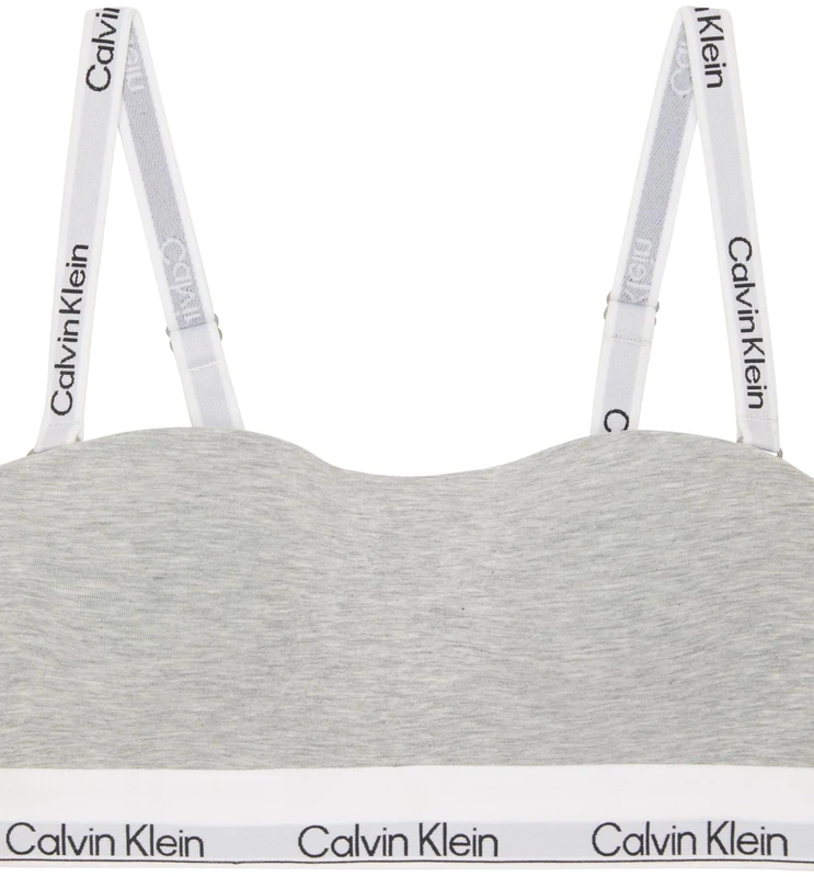 Calvin Klein Women’s Lightly Lined Bandeau Bralette, White (White), S
