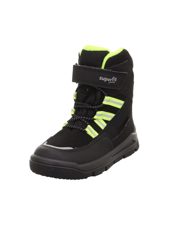 Superfit Mars Gore-Tex Warm Lined Snow Boots, Black/Yellow 0000, 36 EU, Black/Yellow 0000, 3.5 UK