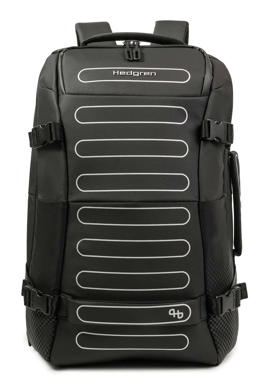 Hedgren Unisex's Trip L P EXP Travel Backpack L 15.6" + RFID, Black, One Size