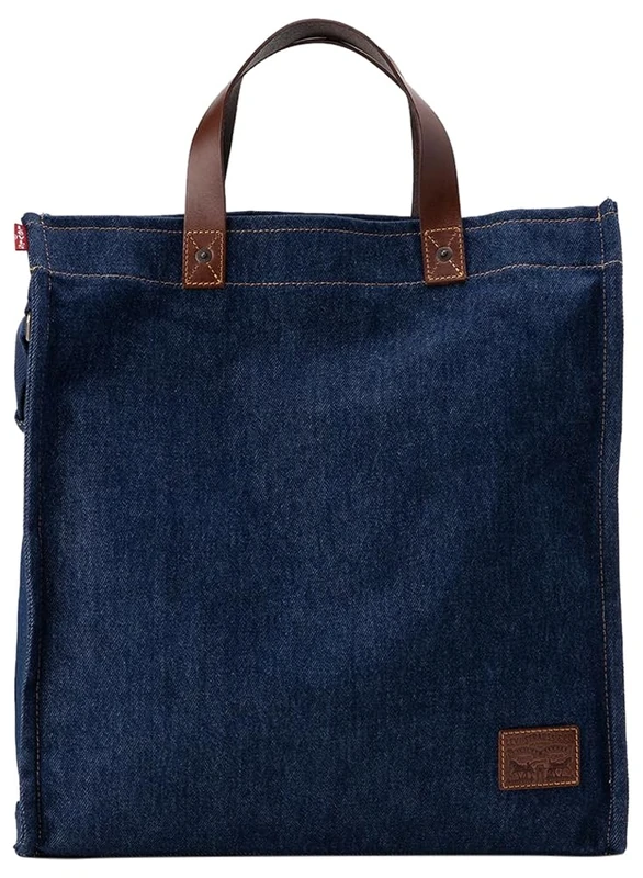 Levi's Men Heritage Tote Bag, Indigo Mid Wash 6, One Size