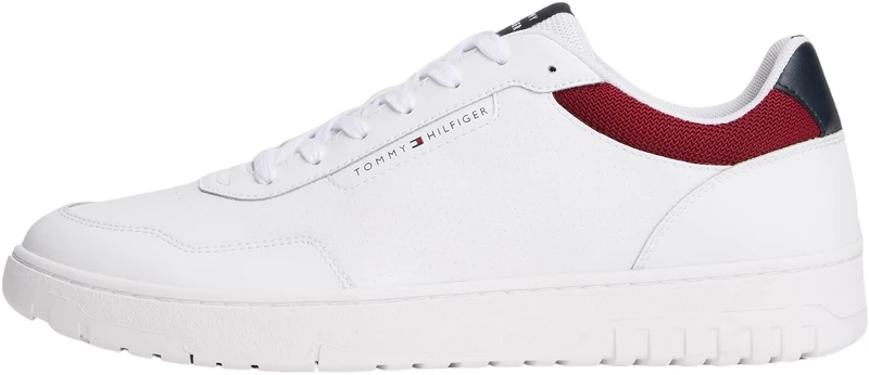 Tommy Hilfiger Men’s Basket Core Low Top Cupsole Trainers, Multicolor (RWB), 9