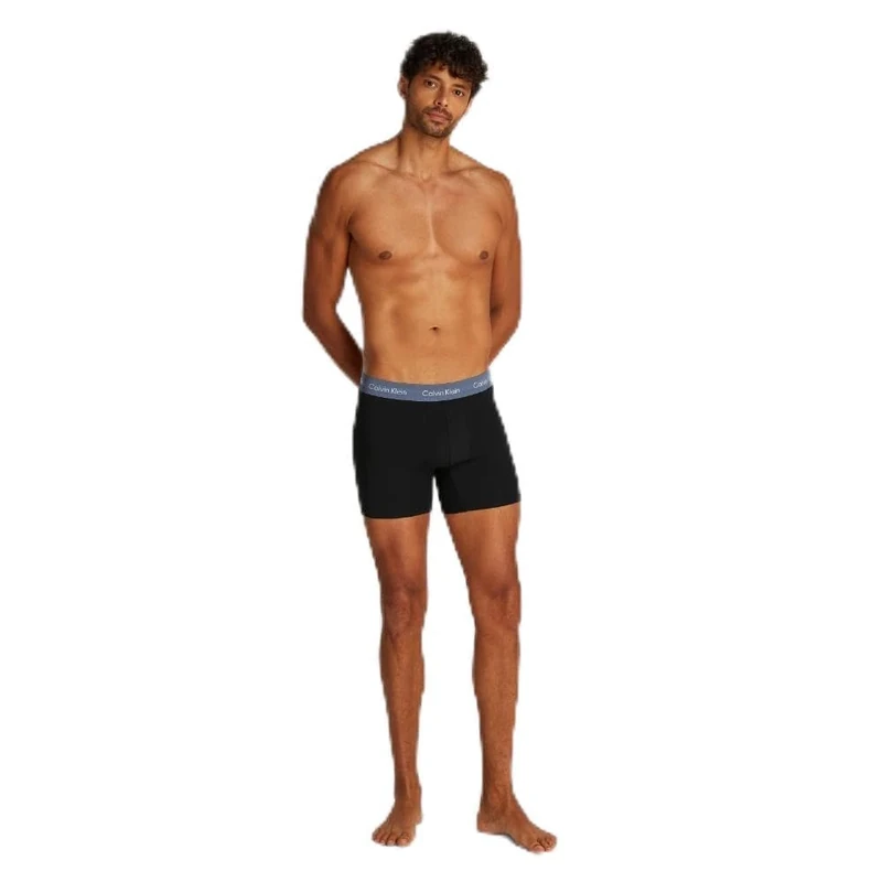 Calvin Klein Men’s 3 Pack Stretch Boxer Briefs, Blue (Ink/Adrenaline Rush/Casual Blue), S