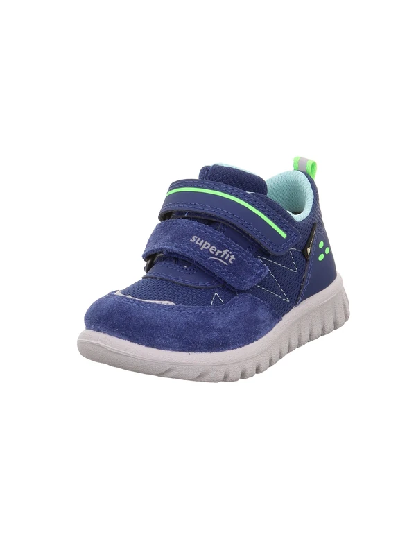 Superfit Boys' Sport7 Mini Gore-Tex Trainers, Blue Light Green 8040, 10.5 UK Child
