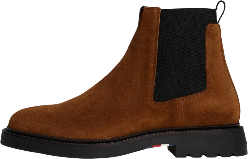 Tommy Hilfiger Men's Suede Chelsea Boots - Brown Coconut Grove