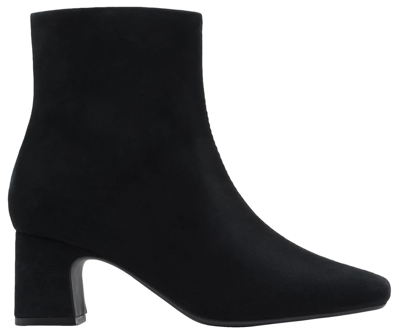 Clarks Fernie Zip Womens Black Sde, 4.5