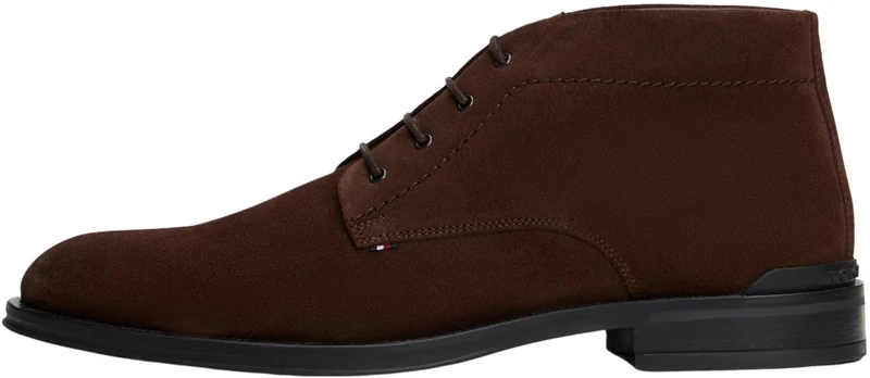 Tommy Hilfiger Men’s Suede Corporate Derby Shoes, Brown (Cocoa), 9