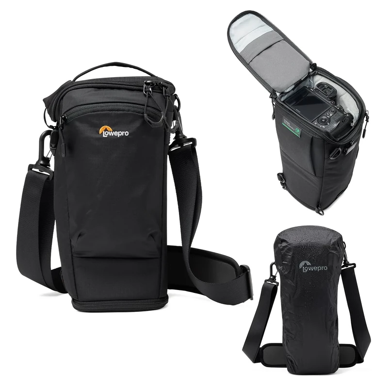 Lowepro ProTactic TLZ 75 Slim AW III Toploader Camera Bag, Camera Case for DSLR, Mirrorless, Vol. 4.5L, Dim: 37x10.5x14cm for Cameras w/Lens Attached, Modular Shoulder Bag, for Photographer/Video