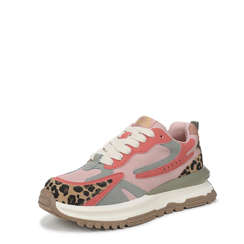 Blowfish Malibu Women's Leo Sneaker, Pink/Blue/Leopard, 5.5 UK
