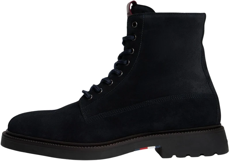 Tommy Hilfiger Men’s Comfort Suede Ankle Boots, Blue (Desert Sky), 10