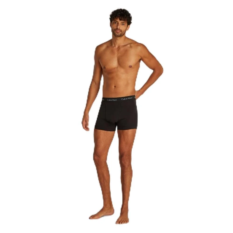Calvin Klein Men’s 3 Pack Low Rise Trunks, Multi (Black Bodies W/Blue Shadow/Supreme), S