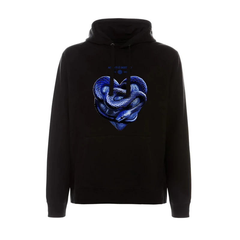 Inter The Amarti è Destiny Hoodie combines quality and style for every Nerazzurri fan. Made of 100% Cotton, Unisex Adult Sizes, Official Product Black