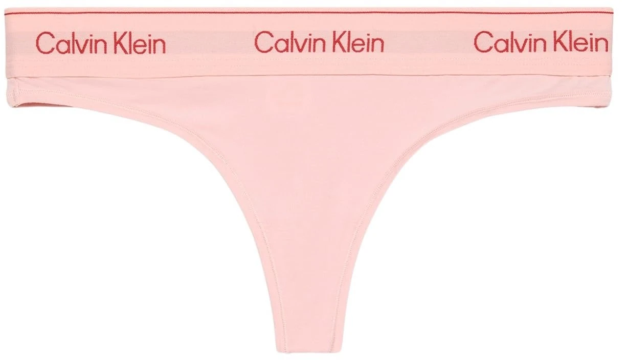 Calvin Klein Women’s Stretch Thong, Pink (Potpourri), M