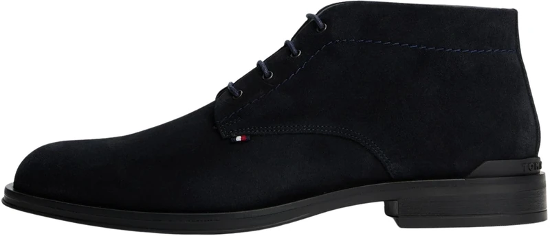 Tommy Hilfiger Men’s Suede Corporate Derby Shoes, Blue (Desert Sky), 10