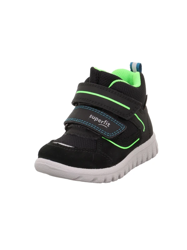 Superfit Boy's Sport7 Mini Leicht Gefütterte Gore-tex Sneaker, Black Light Green 0020, 10 UK Child - Image 1
