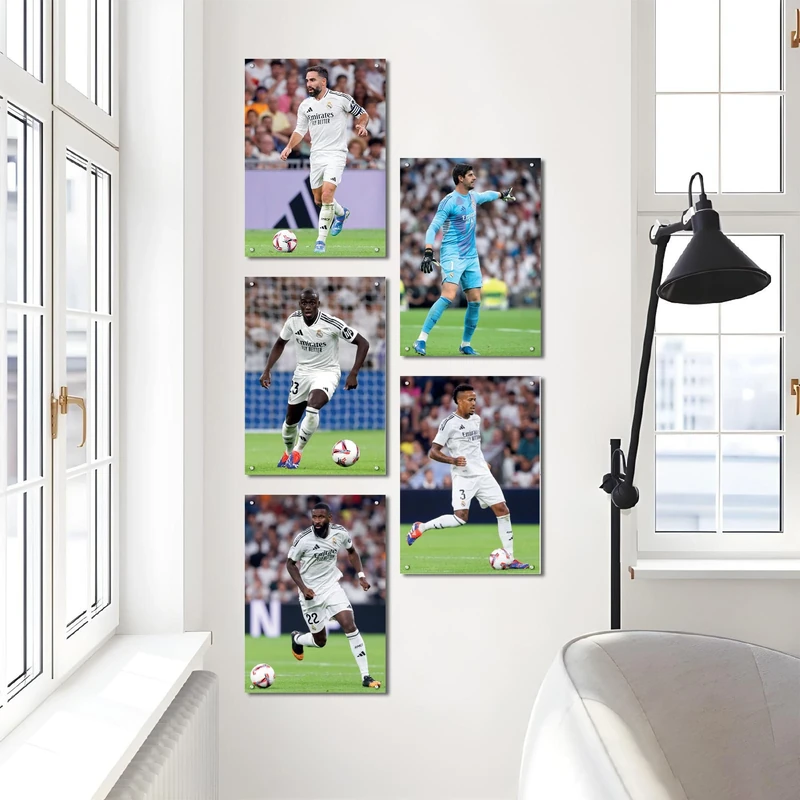 Licensed Décor Real Madrid Player poster DA [set of 5], White