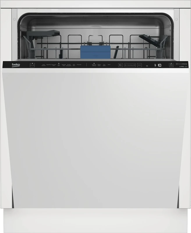 Beko Fully Integrated Standard Dishwasher - Black with Fixed Door Fixing Kit - B Rated
