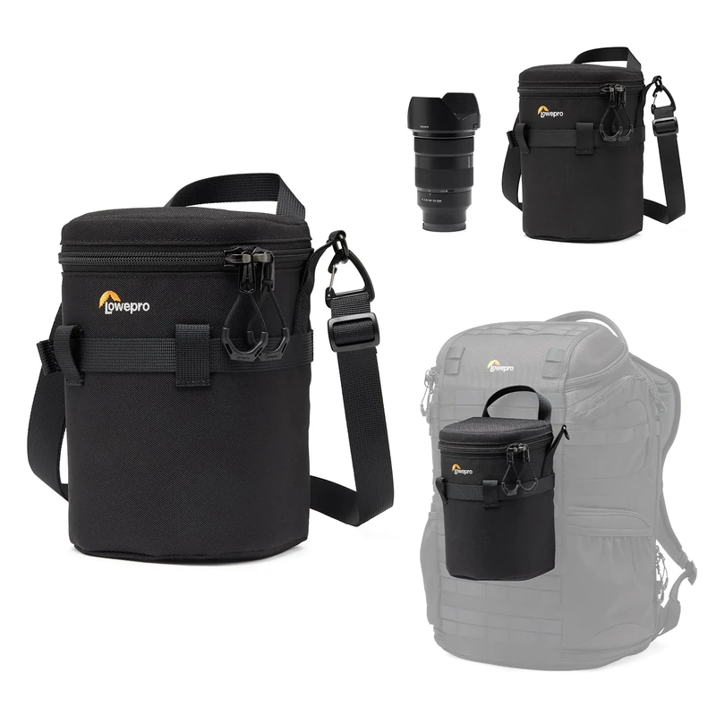 Lowepro ProTactic LCS 11 x 18 III Camera Lens Case, Camera Lens Pouch Bag, fits 50-140mm F/2.8, for DSLR and Mirrorless Cameras, Vol-2L Dim: 18x11x11cm, Camera Bag, for Photographer/Videographer