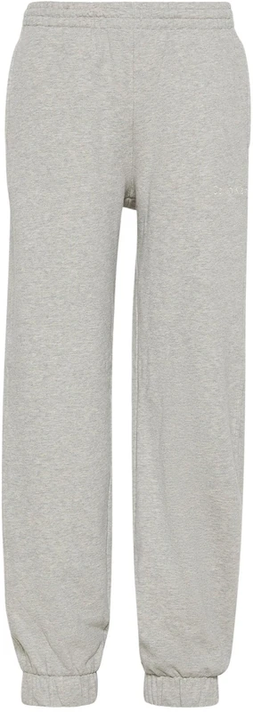 Calvin Klein Women's Jogging Bottoms with Logo, Grey (Grey Heather), L
