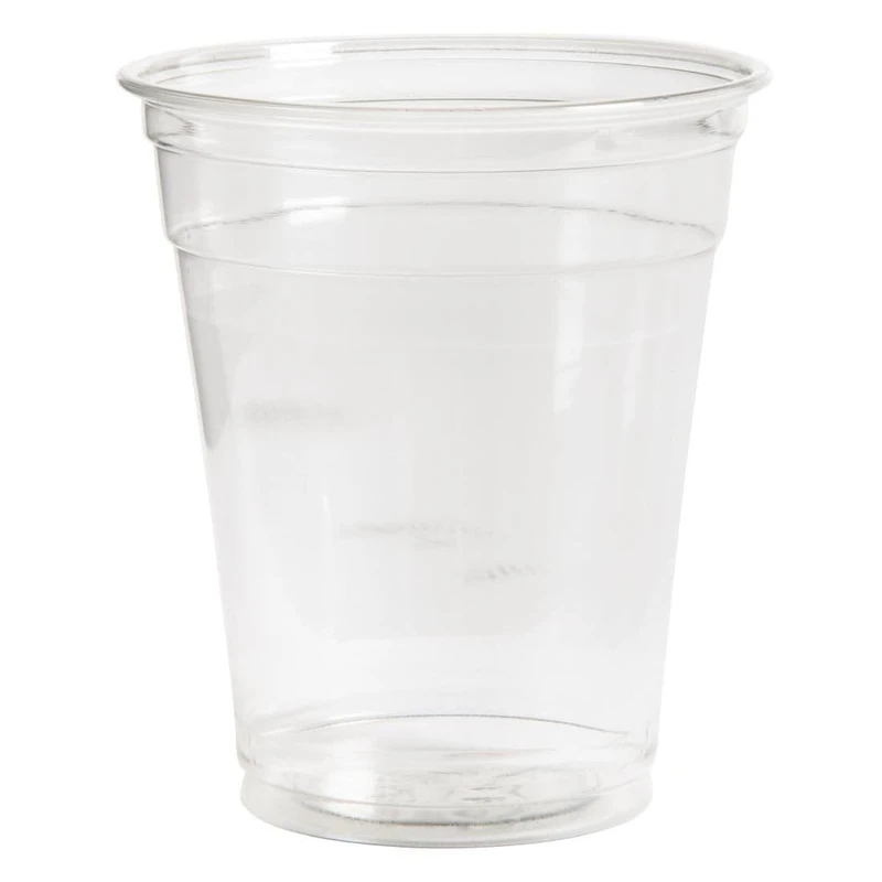 Nisbets Clear PET Smoothie Cup 12oz - Durable, Heat Proof, Shatterproof, High Quality Restaurant Café Bistro Cold Drinks Takeaway Cups - Pack of 800