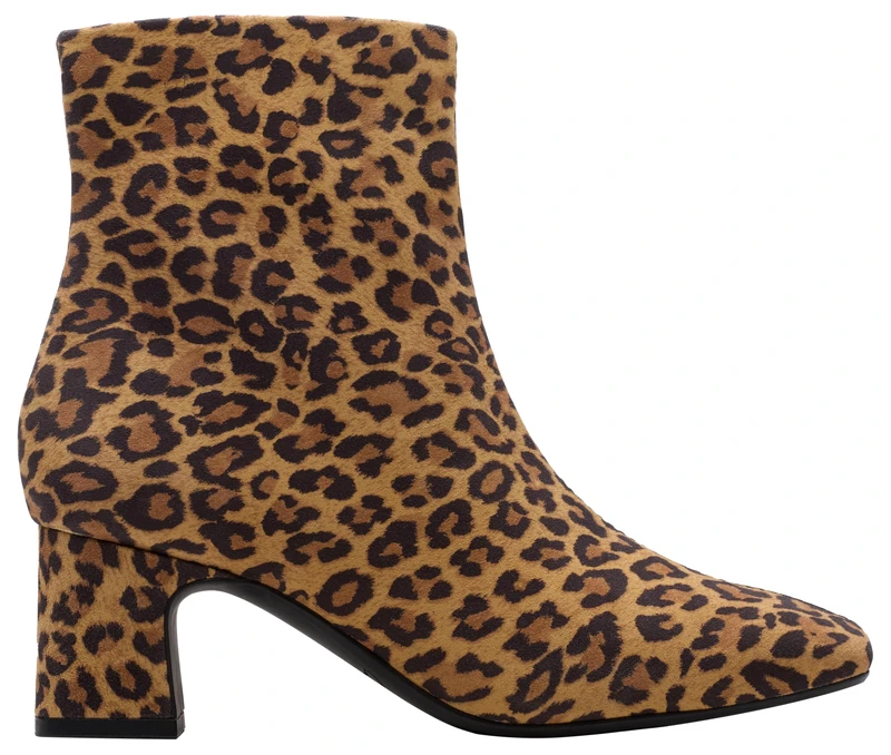 Clarks Fernie Zip Womens Leopard Suede, 7.5