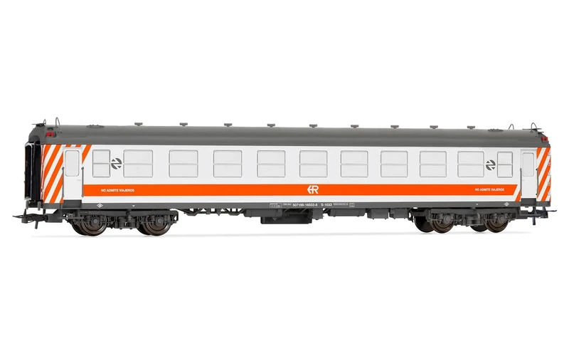 Electrotren HE4030 RENFE, 5000 "Manso coach, with old bellows, Regionales livery, ep. V Passenger Coaches