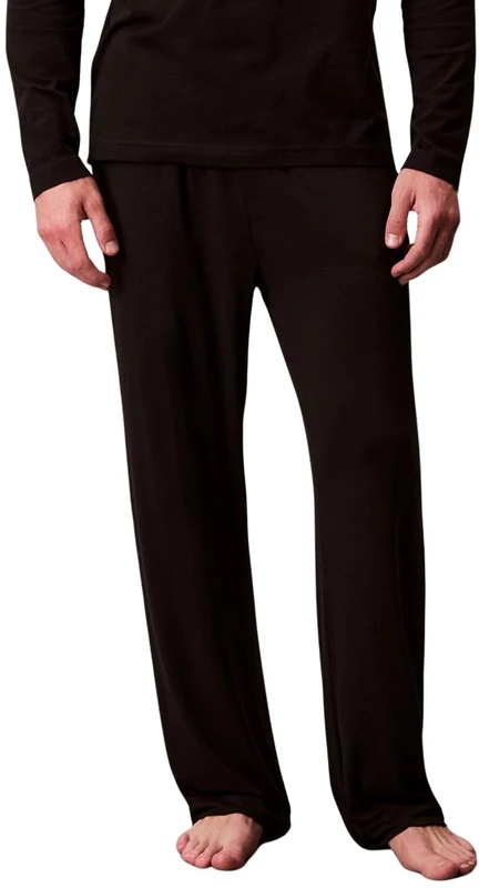 Calvin Klein Men's Modal Long Pyjama Bottoms, Black (Black), S