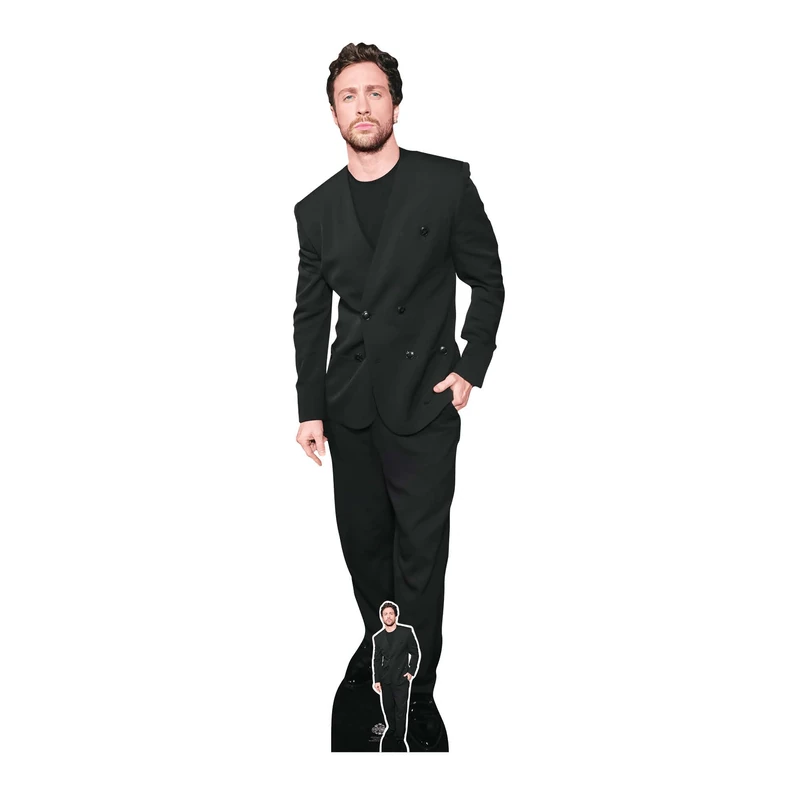 Star Cutouts CS1220 Aaron Taylor Cardboard Cutout – Film Star Display for Parties, Events & Fan Collections