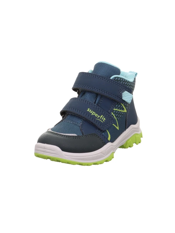 Superfit Jupiter Lightly Lined Gore-Tex Trainers, Blue/Light Green 8010, 28 EU Wide, Blue Light Green 8010, 10 UK Child
